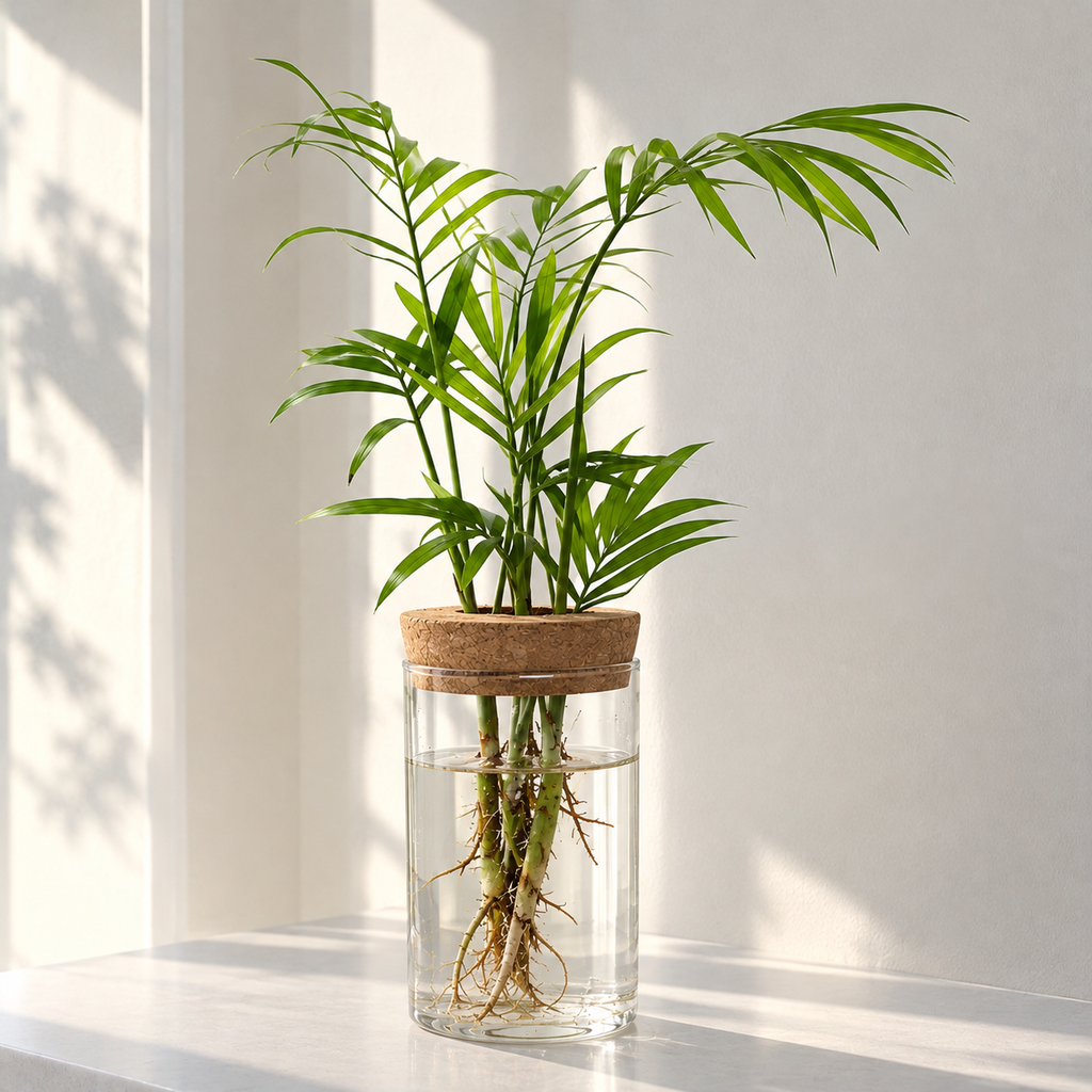Glass Hydroponic Planter.